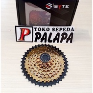 SPROCKET CASSETTE SYTE GOLD 8 Speed 11-40T EMAS SPROKET SEPEDA murah