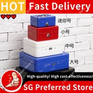 [cash box]Double Layer Money Storage Box Iron Cash Box Coins And Jewel Deposit Security QSY4
