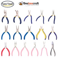 BeeBeecraft 1Set or 1pc or 1bag Jewelry Pliers Sets Iron/Carbon Steel Long Nose Round Nose Pliers Side-Cutting Pliers
