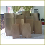 ஐ ❡ ◐ (#16-#45) 100 PCS Brown Paper Bag / Kraft Bag SUPOT