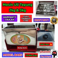 Mesin Uli Tepung 2KG (9 Minutes) Siap Stainless Steel Heavy Duty Ready Stock