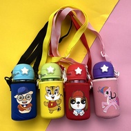 Water bottle 480ml - Water bottle with strap for students