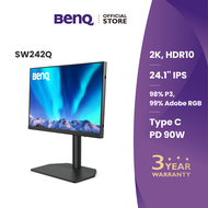 BenQ SW242Q 24นิ้ว 2K IPS AdobeRGB 90W USB-C Photographer Monitor (จอแต่งภาพ)
