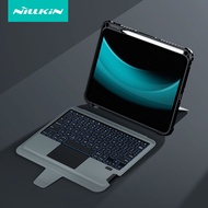 For iPad 10.2 inch 2019 / 2020 / 2021, 10th 2022 10.9 inch Tablet Case NILLKIN Bumper Removable Keyboard Backlight Flip PU Leather Stand Cover with Pen Slot