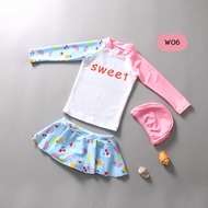 W06 Girls' Swimsuit 3-Piece Set