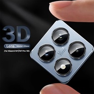 For Xiaomi 14T Pro 5G Case Matel Ring+9D Tempered Glass Camera Lens Protector Cap on Xiomi Xaomi Xia