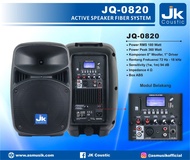 (Harga 1pcs)Speaker Aktif JQ 0820 JK Coustic Speaker 8 inc