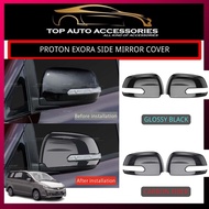 PROTON EXORA SIDE MIRROR COVER/ CARBON FIBER, GLOSSY BLACK LOOK SIDE MIRROR COVER