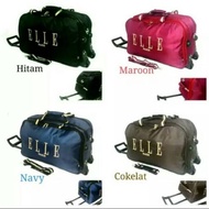 Tas Travel Bag Trolley Elle / Tas Pakaian Trolly Elle / Tas MudikTas Wanita Pria