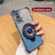 เคสโทรศัพท์มือถือแวววาวสุดหรูสำหรับ VIVO Y76 5G เคส VIVO Y76ปกป้องกันกระแทกซิลิโคน TPU เปลือกเคสใส่โ