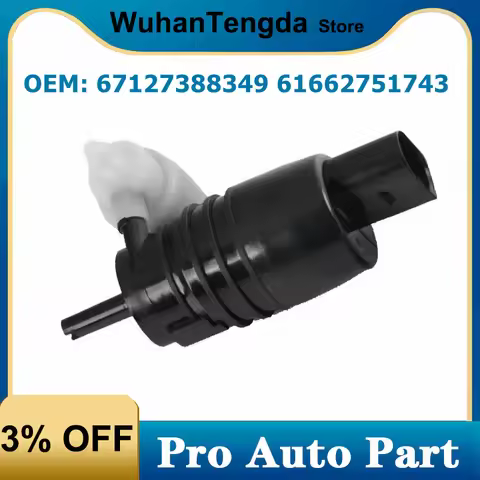 67127388349 Double Cleaning Fuel Filte Windshield Washer Pump Motor for BMW X1 X2 X3 X4 X5 F15 F39 F