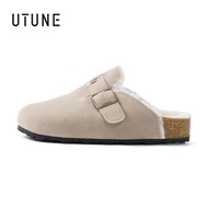 UTUNE Cotton Winter Slippers - Non-Slip Flat Design