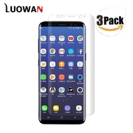 Luowan 3-Gói Cho Samsung Galaxy S8 miếng bảo vệ màn hình Pet HD trong suốt Bảo Hiểm Đầy Đủ Chống Bon