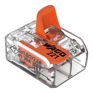 (SG Instock) WAGO 221-612 Pluggable Terminal Block, 2 Ways, 20AWG to 10AWG, 6 mm², Push In Lock, 41 