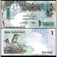 卡塔尔 Qatar 1 Riyal（2008 Year） UNC Real Note