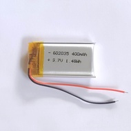 3.7v 400mah  602035 Li-Po li ionแบตเตอรี่ สำหรับMp3 MP4  กล้องติดรถยนต์