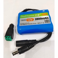 12V (Suitable for 12V Device) 2800mAh Rechargeable Lithium-ion Battery Pack - IC & BMS [Safety]