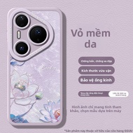 GGUU | Ốp Lưng Chống Rơi Cho Huawei Pura80 Pura80Pro Pura70 P70 P60 P50 - Da Cừu & Silicone