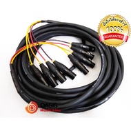 (ทองแดงแท้) (1.5-15m.) TSL สายมัลติคอร์4คอร์ สัญญาณเสียง AUDIO CABLE multicore snake (Black) multi p