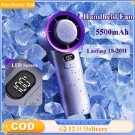 Handheld Fan Portable High Speed USB Rechargeable Strong Wind Turbo Fan 200 Level Led Display
