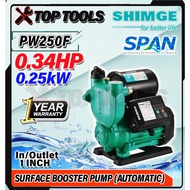 SHIMGE PW250F Self Priming Water Pump 250W Water Flow 36L/min Max Head 30Meter Water Pump Suction Ma