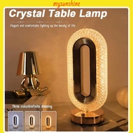USB 3 Colors Crystal USB Table Lamp Dimmable Table Light Lampu Meja Lampu Bilik Wedding Gift Bar Des