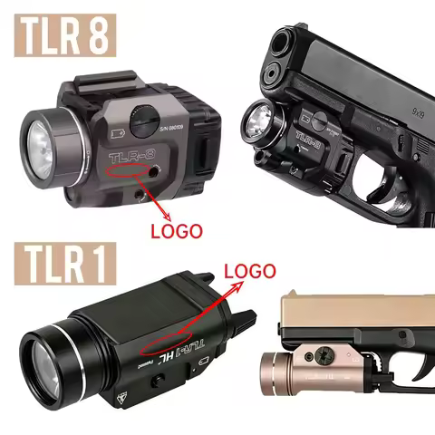 Tactical TLR-1 TLR-7 TLR-8 TLR Scout Light For 20mm Rail Hunting Spotlight Outdoor LED Flashlight La