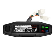 Aitemay LCD Digital Motorcycle Meter Speedometer Universal Odometer RPM Gauge for All Motorcycle