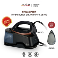 [TempGuard ZeroBurn Technology] MMX SteamXpert 9007G: 2400W 6-Bar 300g Turbo Burst Seterika wap Stea