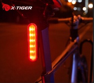 X-TIGER Bicycle Tail Light Brake Smart Sensor Light Road Mountain Bike Night Riding Light Riding Accessories Riding Equipment Front Light