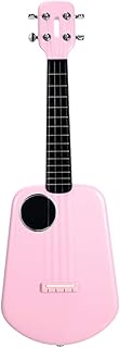 Original Populele 2 LED App Control USB Smart Ukulele 4 Strings 23 Inch Ukulele Concert ABS Fingerboard Acoustic Electric Guitar (Color : Pink, Size : 23 inches)