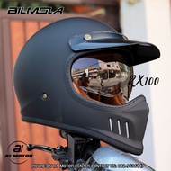 หมวกกันน็อกวิบาก วินเทจ Bilmola รุ่น RX100  ติดบูลทูธได้ ถอดซักได้ มีแว่นกันแดด Vintage Off Road  He