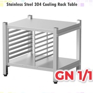 Combi Oven Stand 75x78cm Tray Size 53cmx32cm SUS 304 Cooling Rack GN1/1 UNOX 8 Layers Tray Wheels Trolley Cart