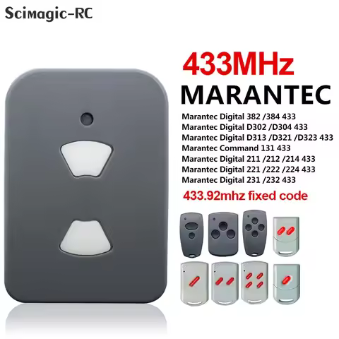 Clone 433MHz Marantec Digital 302 D302 D304 313 Comfort 220 Comfort 250 252 270 AZ021 64176 Universa