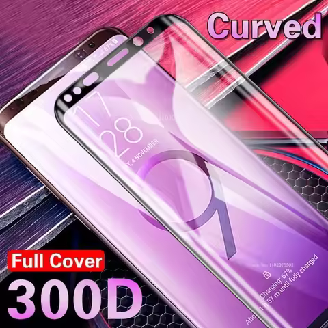 300D Full Cover Protective Glass For Samsung Galaxy S8 S9 Plus Screen Protector For Samsung S23 S22 