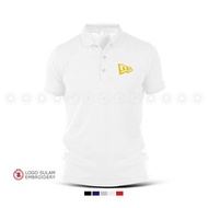 Polo T-Shirt Sulam New Era Logo Emas Gold Snap Back 9FIFTY Original Fit Baju Lelaki Cotton Embroider Fashion Streetwear