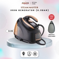 [STEAM KUASA EXTREME] MMX DL998 SteamMasterPro 8.0bar Penjana Besi Dandang Tekanan Steam Iron | Temp