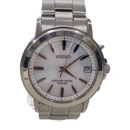 SEIKO mens watches quartz wrist watch analogues -- WHT SLV 7B52-0AF0 Direct from Japan Secondhand