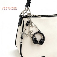 LONFENG Music Headphone Bag Charms, Bag Decoration Hanging Headphone Charms, Fashion Y2K Keychain