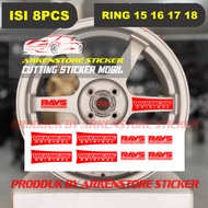 Volk Rays te37 Sticker Rays Car Rim Sticker Driving original Volk racing Velk Sticker te 37 ring 14 