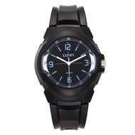 TTime Fashion Casual Watches 50M Waterproof Quartz Wristwatches Black rubble bands Kids Clock boys H