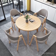 Table Chair Household Office Leisure North Negotiation Table Milk Round European Style Tea Shop Smal