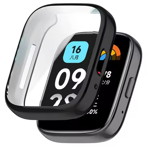 Soft Silicone Case Glass For Redmi Watch 3 Active 3 Lite Smart Watchband Screen Protector Cover for 