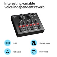 MKC KIMISO V8 SoundCard Audio untuk HP PC Mac Live Broadcast Karaoke Smule WeSing