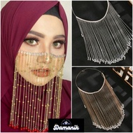Face Chain Mask Transparent Chain Veil/ Face Accessories