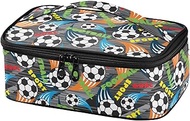 Abstract Fooball Soccer Ball9 Small Insulated Lunch Bag Portable Insulated Lunch Box for Women with 