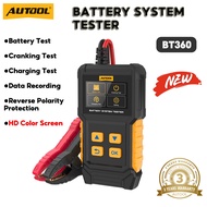 AUTOOL BT360 12V Car Battery Tester, Battery Analyzer Autumotive Battery Checker,  Battery Voltage, 