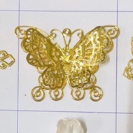 Combo of 10 metal butterfly slabs in many designs T15 - T67 - T94, handmade items, antique decoratio