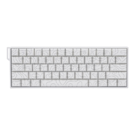 WIRELESS KEYBOARD (คีย์บอร์ดไร้สาย) AULA MINI 60 HE MAX CONTOUR LINGYUN MAGNETIC SWITCH RGB EN - WHI