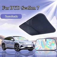 For 07 BYD Sealion 7 2024 2025 Car Windshield Sunshade Foldable Umbrella amry Front Heat Insulation 